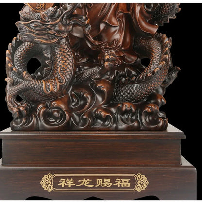 Chinese Resin Laughing Buddha Statue Four Styles of Lucky Dragon Tortoise Buddha Modern Art Sculpture Home Decoration
