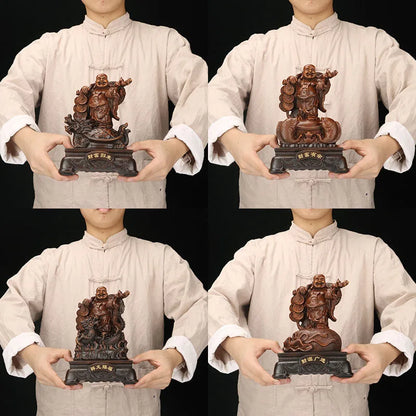 Chinese Resin Laughing Buddha Statue Four Styles of Lucky Dragon Tortoise Buddha Modern Art Sculpture Home Decoration