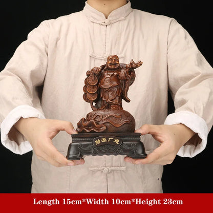 Chinese Resin Laughing Buddha Statue Four Styles of Lucky Dragon Tortoise Buddha Modern Art Sculpture Home Decoration