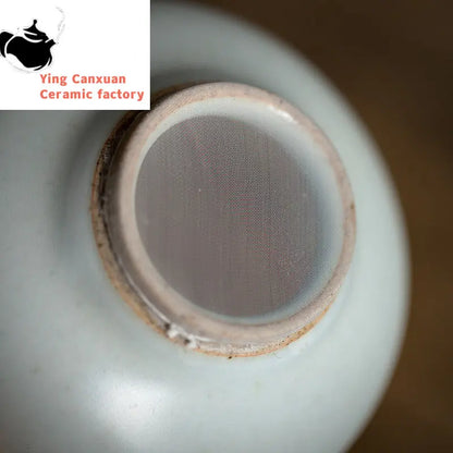 Chinese Ru Kiln ceramics Tea Strainer Tea filter Handmade tea set accessories Coffee Punch Filter Tea Set Tea Strainer Leakage