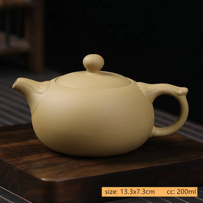 Chinese Section Mud Xishi Teapot Yixing Purple Clay Beauty Tea Set Handmade Custom Filter Kettle Tradition Zisha Tea Accessories