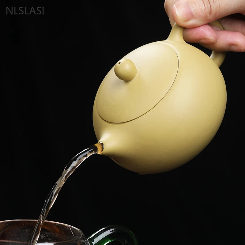 Chinese Section Mud Xishi Teapot Yixing Purple Clay Beauty Tea Set Handmade Custom Filter Kettle Tradition Zisha Tea Accessories