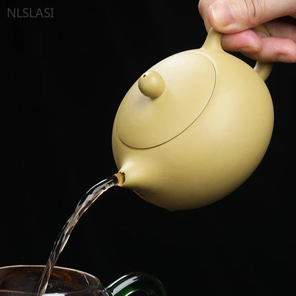 Chinese Section Mud Xishi Teapot Yixing Purple Clay Beauty Tea Set Handmade Custom Filter Kettle Tradition Zisha Tea Accessories