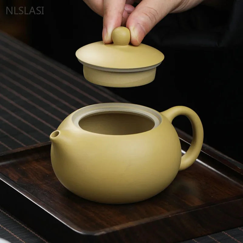 Chinese Section Mud Xishi Teapot Yixing Purple Clay Beauty Tea Set Handmade Custom Filter Kettle Tradition Zisha Tea Accessories
