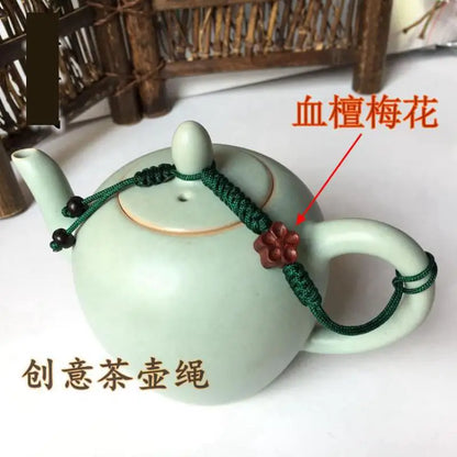Chinese Single-use Teapot Rope Natural Bodhi Root Lotus Handmade Purple Sand Teacup Full Handmade