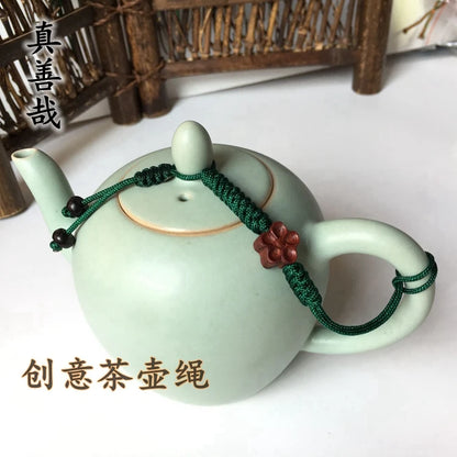 Chinese Single-use Teapot Rope Natural Bodhi Root Lotus Handmade Purple Sand Teacup Full Handmade