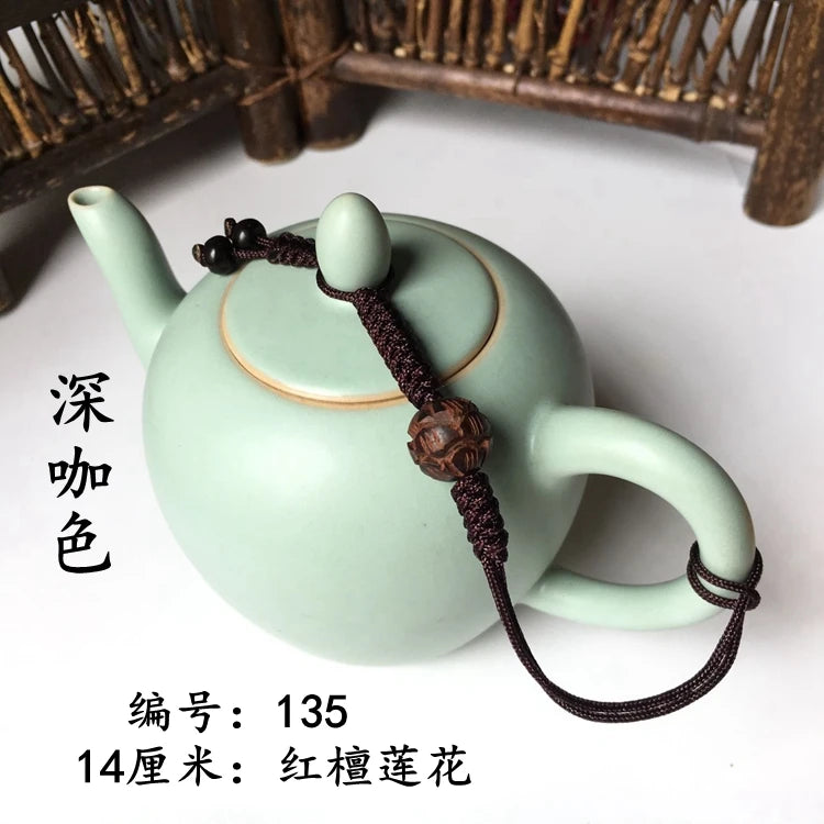 Chinese Single-use Teapot Rope Natural Bodhi Root Lotus Handmade Purple Sand Teacup Full Handmade