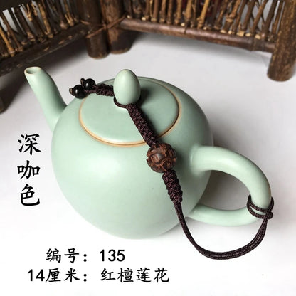 Chinese Single-use Teapot Rope Natural Bodhi Root Lotus Handmade Purple Sand Teacup Full Handmade
