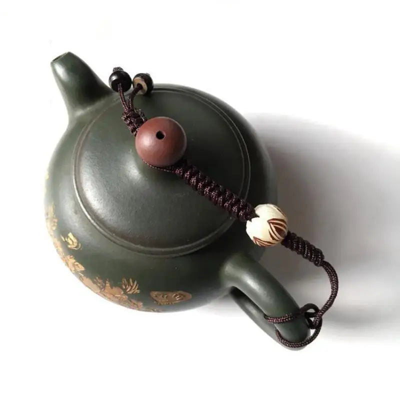 Chinese Single-use Teapot Rope Natural Bodhi Root Lotus Handmade Purple Sand Teacup Full Handmade