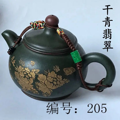 Chinese Single-use Teapot Rope Natural Bodhi Root Lotus Handmade Purple Sand Teacup Full Handmade
