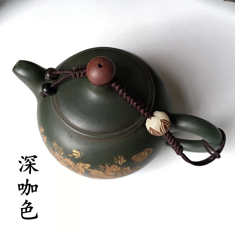 Chinese Single-use Teapot Rope Natural Bodhi Root Lotus Handmade Purple Sand Teacup Full Handmade