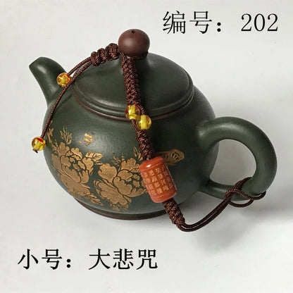 Chinese Single-use Teapot Rope Natural Bodhi Root Lotus Handmade Purple Sand Teacup Full Handmade