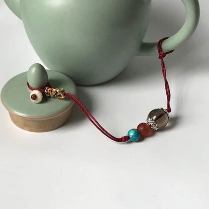 Chinese Single-use Teapot Rope Natural Bodhi Root Lotus Handmade Purple Sand Teacup Full Handmade