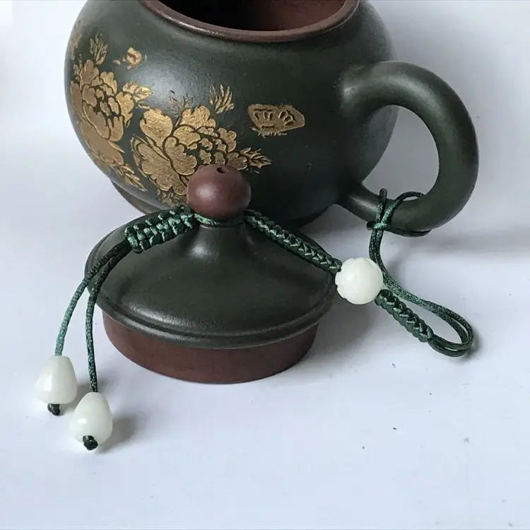 Chinese Single-use Teapot Rope Natural Bodhi Root Lotus Handmade Purple Sand Teacup Full Handmade