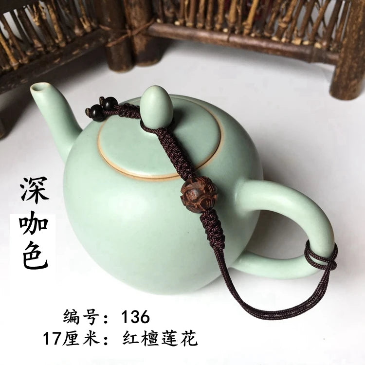 Chinese Single-use Teapot Rope Natural Bodhi Root Lotus Handmade Purple Sand Teacup Full Handmade