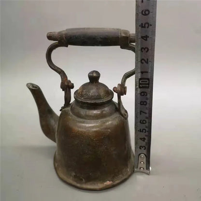 Chinese Style Brass Tea Pots, Retro Handmade Teapot with Handle, Copper Large Tea Pot, Kung Fu Tea Set, Teaware Ornament Gift
