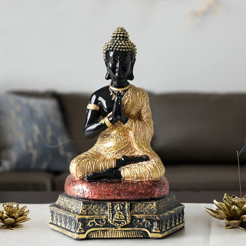 Chinese Style Buddha Ornaments Home Buddhist Halls Enshrine Buddha Statues and Furnishings Zen Home Decorations
