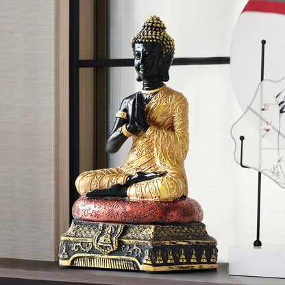 Chinese Style Buddha Ornaments Home Buddhist Halls Enshrine Buddha Statues and Furnishings Zen Home Decorations