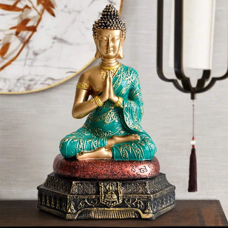 Chinese Style Buddha Ornaments Home Buddhist Halls Enshrine Buddha Statues and Furnishings Zen Home Decorations