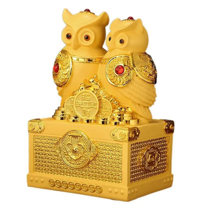Chinese Style Owl Animal Ornaments Living Room Decoration Gift Home Creative Animal Bird Statues Sculptures