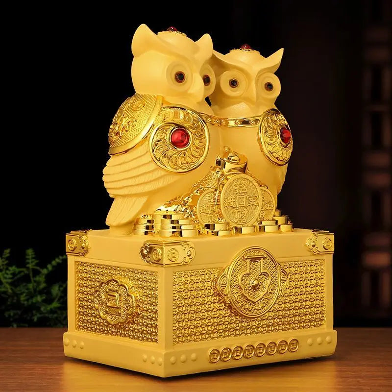 Chinese Style Owl Animal Ornaments Living Room Decoration Gift Home Creative Animal Bird Statues Sculptures