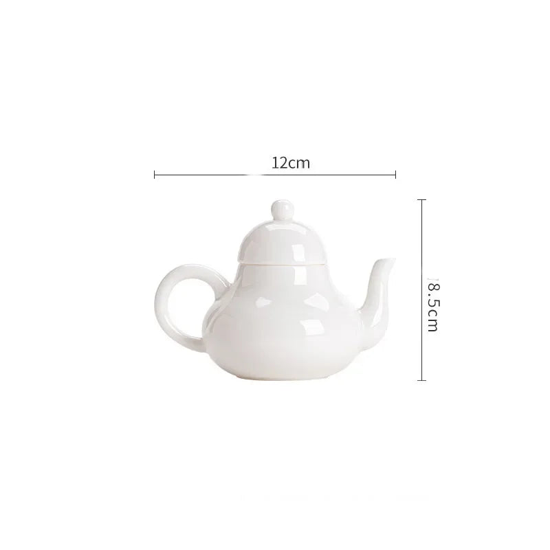 Chinese Style Pear Shape Ceramics Teapots Home Drinkware Filter Porcelain Tea Pot Teaware 150ml Handmade Tea Set Beauty Kettle