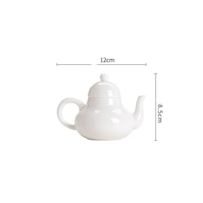 Chinese Style Pear Shape Ceramics Teapots Home Drinkware Filter Porcelain Tea Pot Teaware 150ml Handmade Tea Set Beauty Kettle