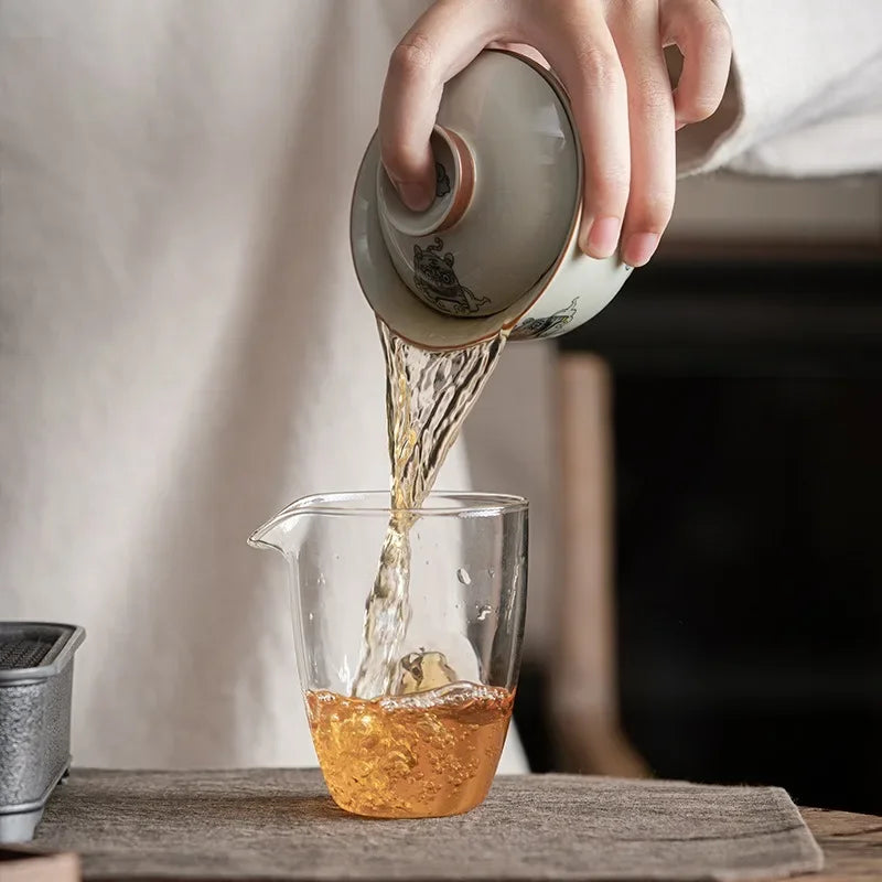 Chinese Style Retro Kung Fu Luxury Gaiwan Travel Ceramic Tea Ceremony Premium Teaware Juego De Te Tea Accessories
