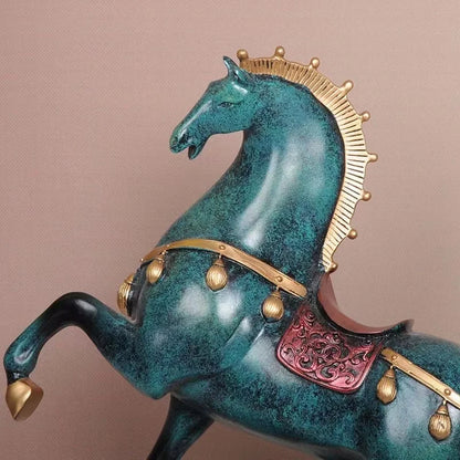 Chinese Style Tang Horse Statue Home Decoration Accessories Resin Living Room Decor Modern Horse Sculpture Luxury Decor