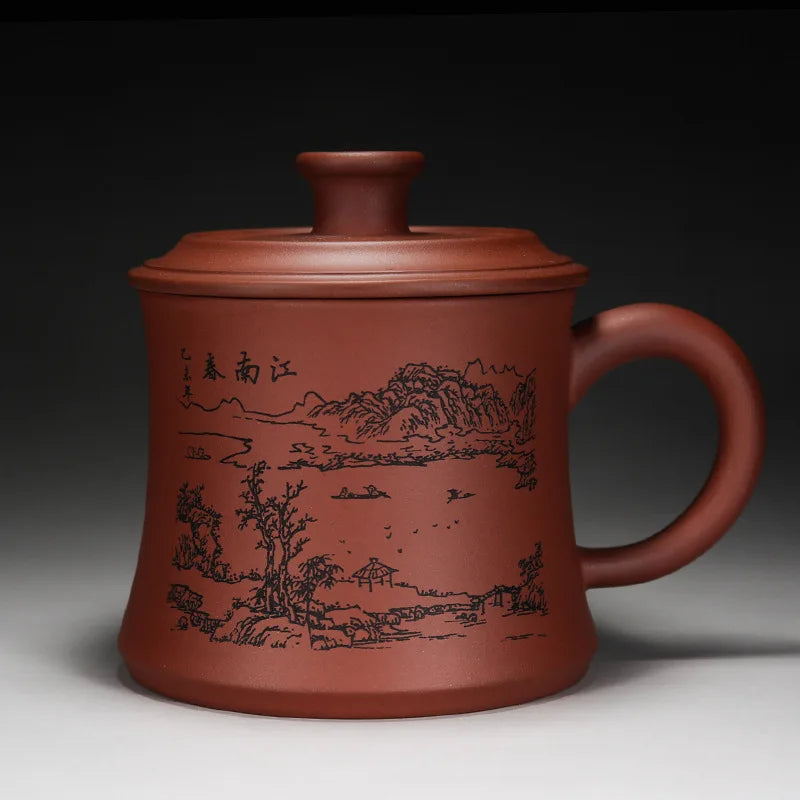 Chinese Style Yixing Handmade Purple Clay Pu'er Tea Cup Travel Tea Ceremony Tea Set Drinkware Supplies Office Water Cups Gift