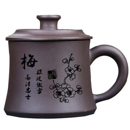 Chinese Style Yixing Handmade Purple Clay Pu'er Tea Cup Travel Tea Ceremony Tea Set Drinkware Supplies Office Water Cups Gift