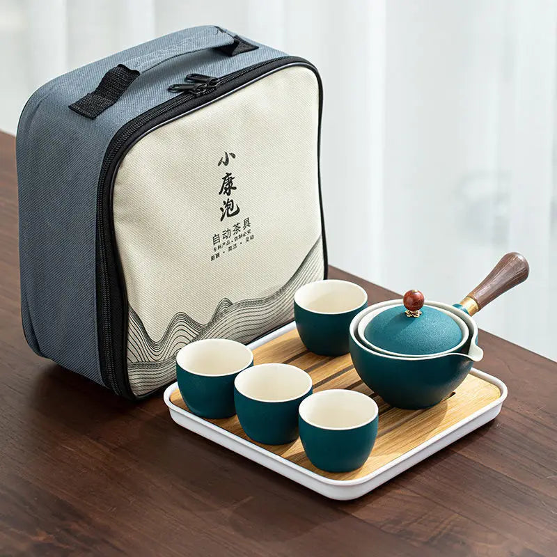 Chinese Tea Set Chinese Gongfu Tea Set Portable Teapot Set Tea Maker Infuser Portable Tea Cup Set Of 6  Tea Set Porcelain