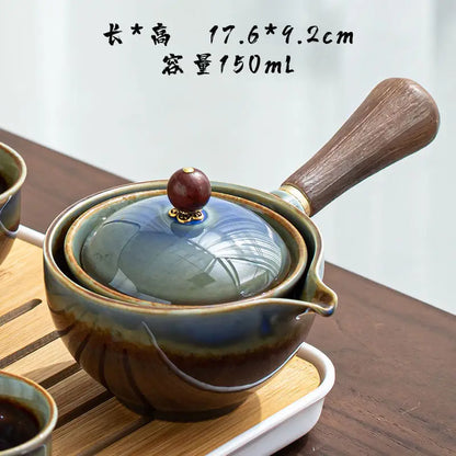 Chinese Tea Set Chinese Gongfu Tea Set Portable Teapot Set Tea Maker Infuser Portable Tea Cup Set Of 6  Tea Set Porcelain