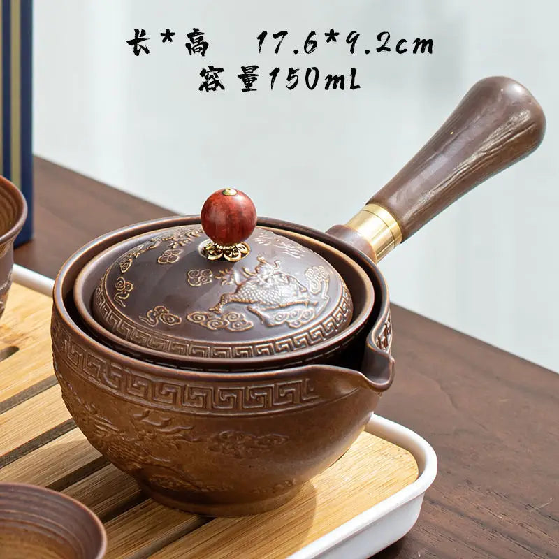 Chinese Tea Set Chinese Gongfu Tea Set Portable Teapot Set Tea Maker Infuser Portable Tea Cup Set Of 6  Tea Set Porcelain