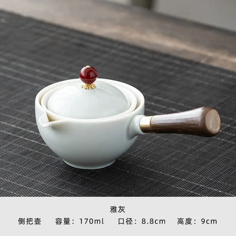 Chinese Tea Set Chinese Gongfu Tea Set Portable Teapot Set Tea Maker Infuser Portable Tea Cup Set Of 6  Tea Set Porcelain