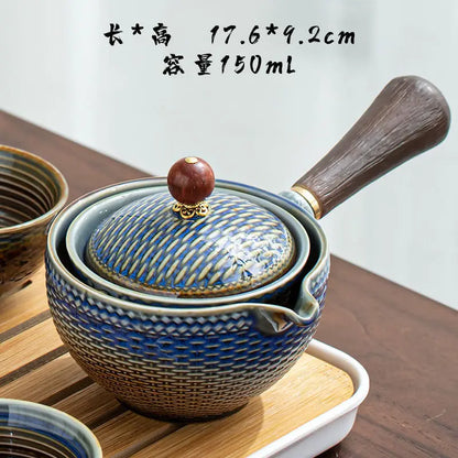 Chinese Tea Set Chinese Gongfu Tea Set Portable Teapot Set Tea Maker Infuser Portable Tea Cup Set Of 6  Tea Set Porcelain