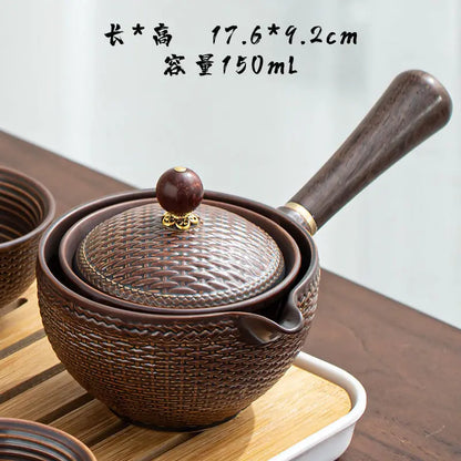 Chinese Tea Set Chinese Gongfu Tea Set Portable Teapot Set Tea Maker Infuser Portable Tea Cup Set Of 6  Tea Set Porcelain