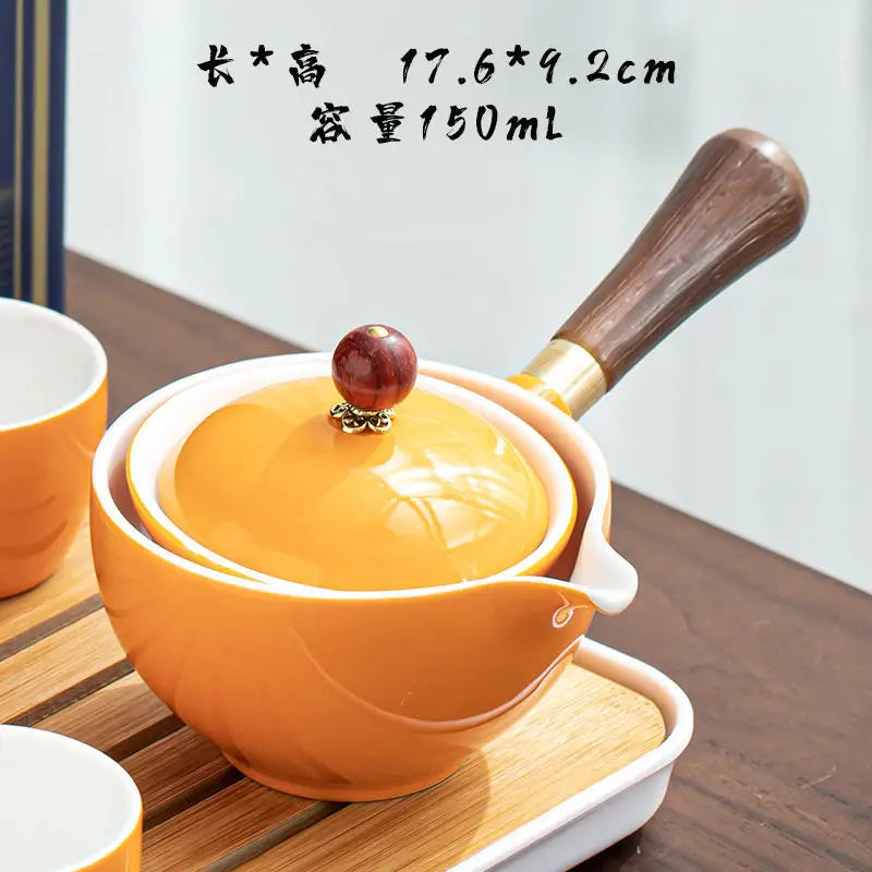 Chinese Tea Set Chinese Gongfu Tea Set Portable Teapot Set Tea Maker Infuser Portable Tea Cup Set Of 6  Tea Set Porcelain