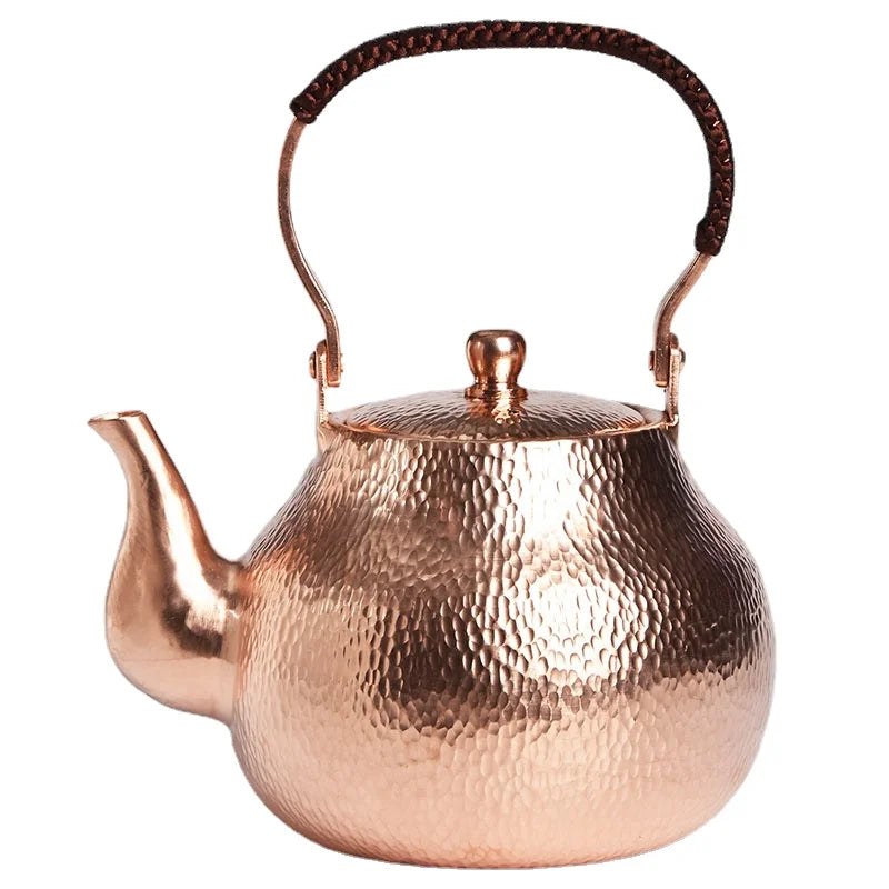 Chinese Tea Set Portable Metal Teapot Small Vintage Water Jug Handmade Hot Water Kettle Copper Coffee Pots Tea Set Luxury Gift