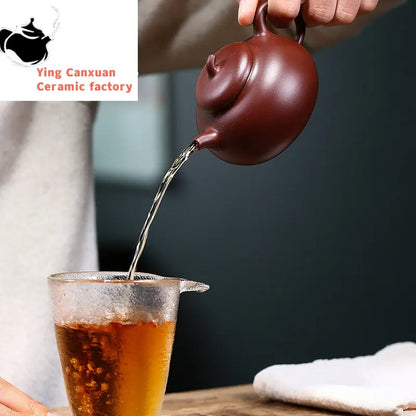 Chinese Teapot Yixing Purple Clay Pot Raw Ore Purple Mud Eggplant Teapot Kung Fu Tea Set Yixing Teapot 200ml