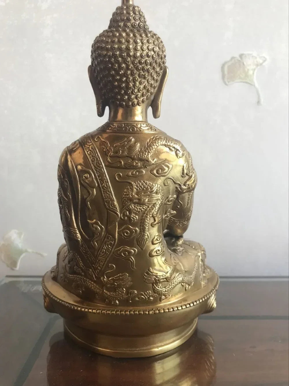 Chinese Tibet Tibetan 15CM-21CM Buddhis shakyamuni bronze buddha statue Bronze wedding copper Decoration real Brass