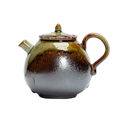Chinese Traditional Kiln Change Ceramic Teapots Handmade Kettle Travel Portable Filter Tea Pot Household Tea Set Teaware