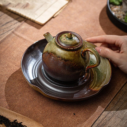 Chinese Traditional Kiln Change Ceramic Teapots Handmade Kettle Travel Portable Filter Tea Pot Household Tea Set Teaware