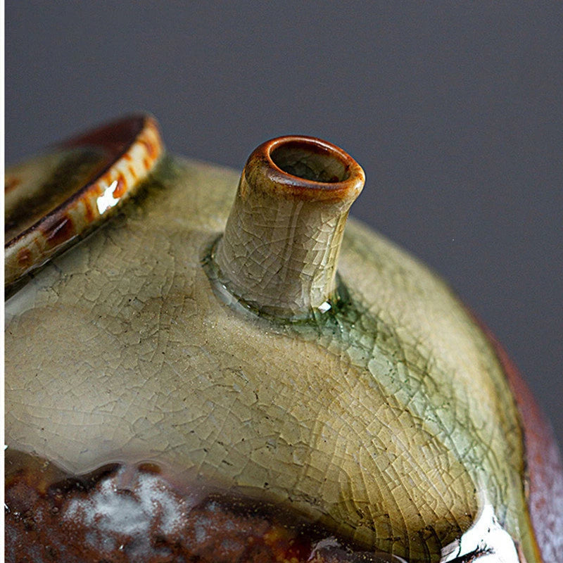 Chinese Traditional Kiln Change Ceramic Teapots Handmade Kettle Travel Portable Filter Tea Pot Household Tea Set Teaware