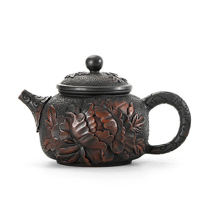 Chinese Traditional Purple Pottery Teapots Famous Artists Handmade Kettle Travel Portable Filter Tea Pot Home Tea Set Teaware
