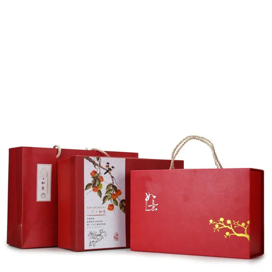 Chinese Travel Kung Fu Ceramic Tea Set 1 Teapot 4 Teacups Tea Ceremony Portable Persimmon Shape Teapot Exquisite Gift Box