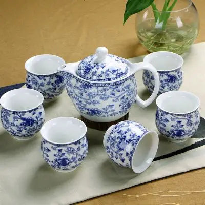 Chinese Wedding Decoration Tea Sets Insulation 6pcs teacup 1pcs teapot. Kung Fu Teaware Sets Wholesale The Highest Sales