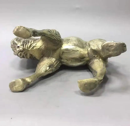 Chinese White copper camel crafts statue