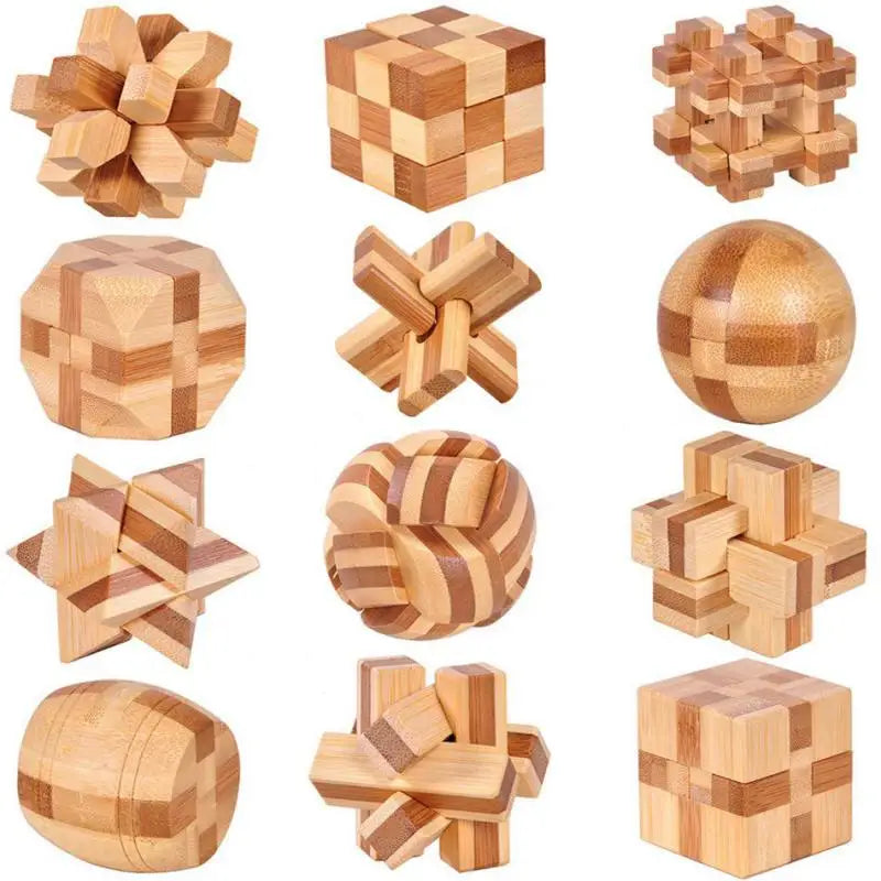 Chinese Wooden Mortise and Tenon Blocks, Adult Classical Educational Toys, Kong Mingsuo Luban Lock, Foreign Trade