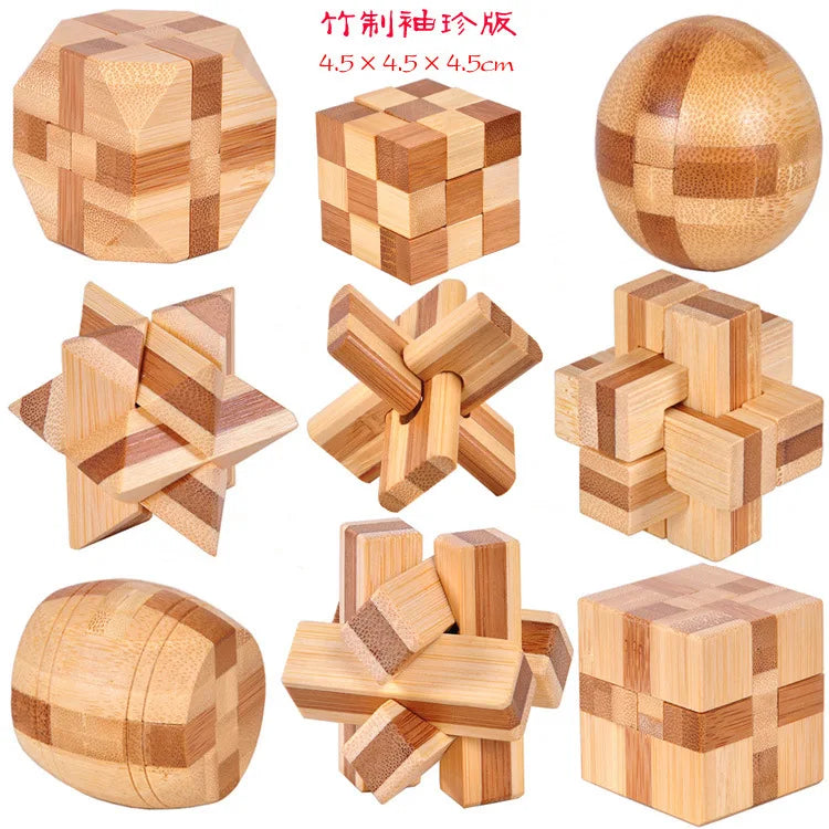 Chinese Wooden Mortise and Tenon Blocks, Adult Classical Educational Toys, Kong Mingsuo Luban Lock, Foreign Trade